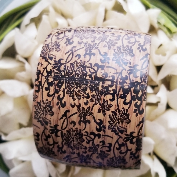 Floral Woodgrain Look "Rustic Boho "Bracelet - Picture 1 of 10